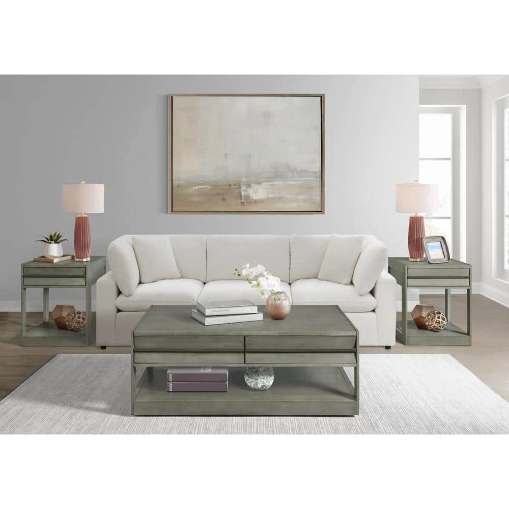 Tropez 50 in. Grey Rectangle Wood Coffee Table by Picket House Furnishings 8 Tropez 50 in. Grey Rectangle Wood Coffee Table by Picket House Furnishings - Image 8