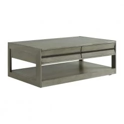 Tropez 50 in. Grey Rectangle Wood Coffee Table by Picket House Furnishings