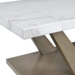 Graham 48 in. Grey Rectangular Marble Coffee Table by Picket House Furnishings -Picket House Furnishings Sales Store gray picket house furnishings coffee tables t 6850 ct 1f 1000