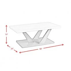 Graham 48 in. Grey Rectangular Marble Coffee Table by Picket House Furnishings -Picket House Furnishings Sales Store gray picket house furnishings coffee tables t 6850 ct fa 1000