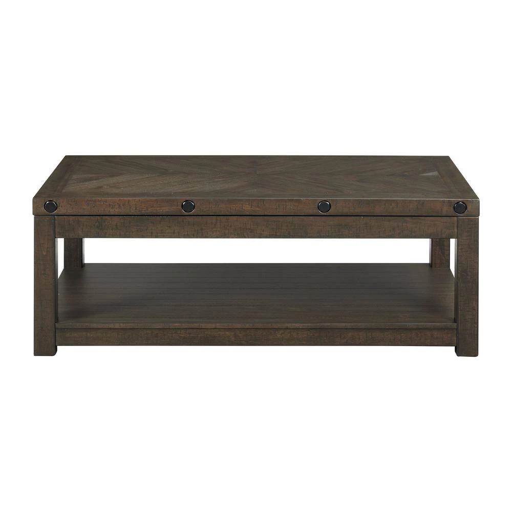 Rio 48 in. Gray Charcoal Rectangle Wood Coffee Table with Lift Top by Picket House Furnishings 4 Rio 48 in. Gray Charcoal Rectangle Wood Coffee Table with Lift Top by Picket House Furnishings - Image 4