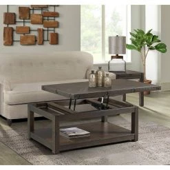 Rio 48 in. Gray Charcoal Rectangle Wood Coffee Table with Lift Top by Picket House Furnishings 15 Rio 48 in. Gray Charcoal Rectangle Wood Coffee Table with Lift Top by Picket House Furnishings -Picket House Furnishings Sales Store gray picket house furnishings coffee tables tco100ctlt 31 1000