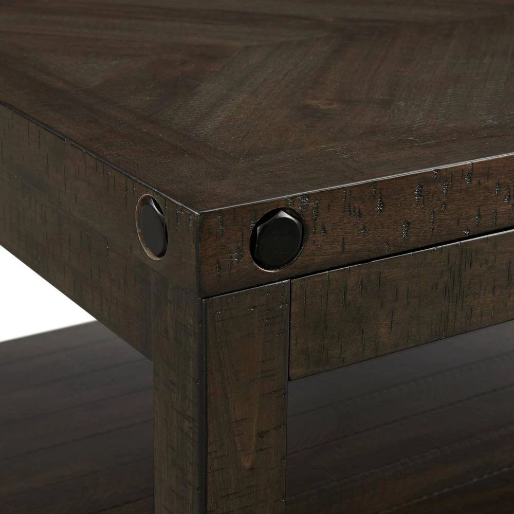 Rio 48 in. Gray Charcoal Rectangle Wood Coffee Table with Lift Top by Picket House Furnishings 5 Rio 48 in. Gray Charcoal Rectangle Wood Coffee Table with Lift Top by Picket House Furnishings - Image 5