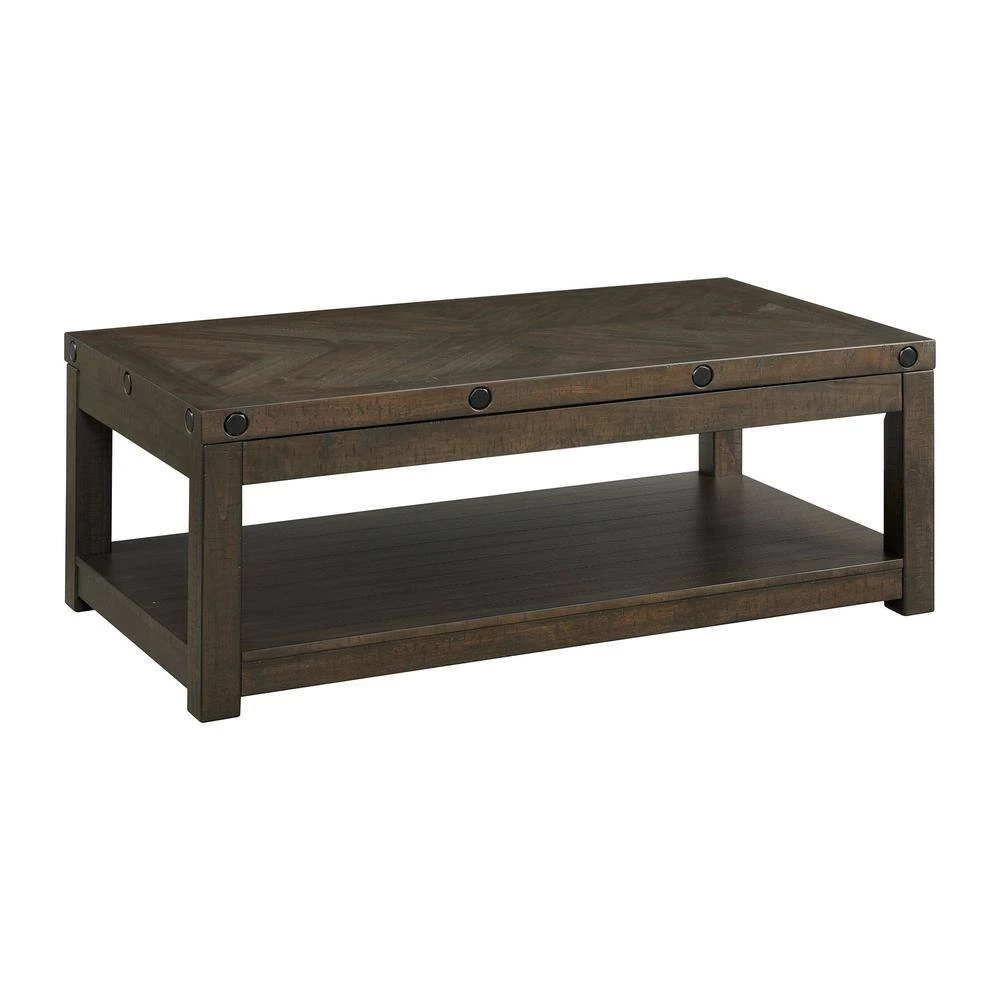 Rio 48 in. Gray Charcoal Rectangle Wood Coffee Table with Lift Top by Picket House Furnishings 2 Rio 48 in. Gray Charcoal Rectangle Wood Coffee Table with Lift Top by Picket House Furnishings - Image 2