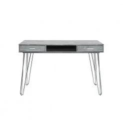 Lorain 47 in. Rectangle Gray Metal 3 Drawer Computer Desk by Picket House Furnishings -Picket House Furnishings Sales Store gray picket house furnishings computer desks a 10130 dke c3 1000