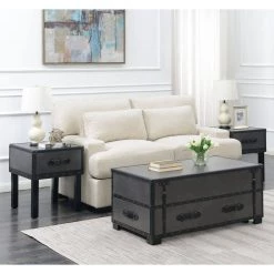 Newport Gray Transitional End Table by Picket House Furnishings -Picket House Furnishings Sales Store gray picket house furnishings end side tables clu300ete 31 1000