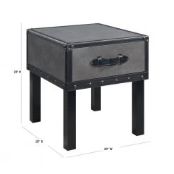 Newport Gray Transitional End Table by Picket House Furnishings -Picket House Furnishings Sales Store gray picket house furnishings end side tables clu300ete 40 1000