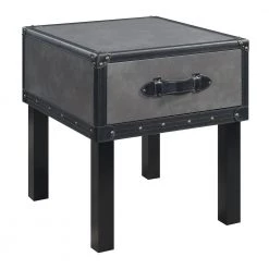 Newport Gray Transitional End Table by Picket House Furnishings