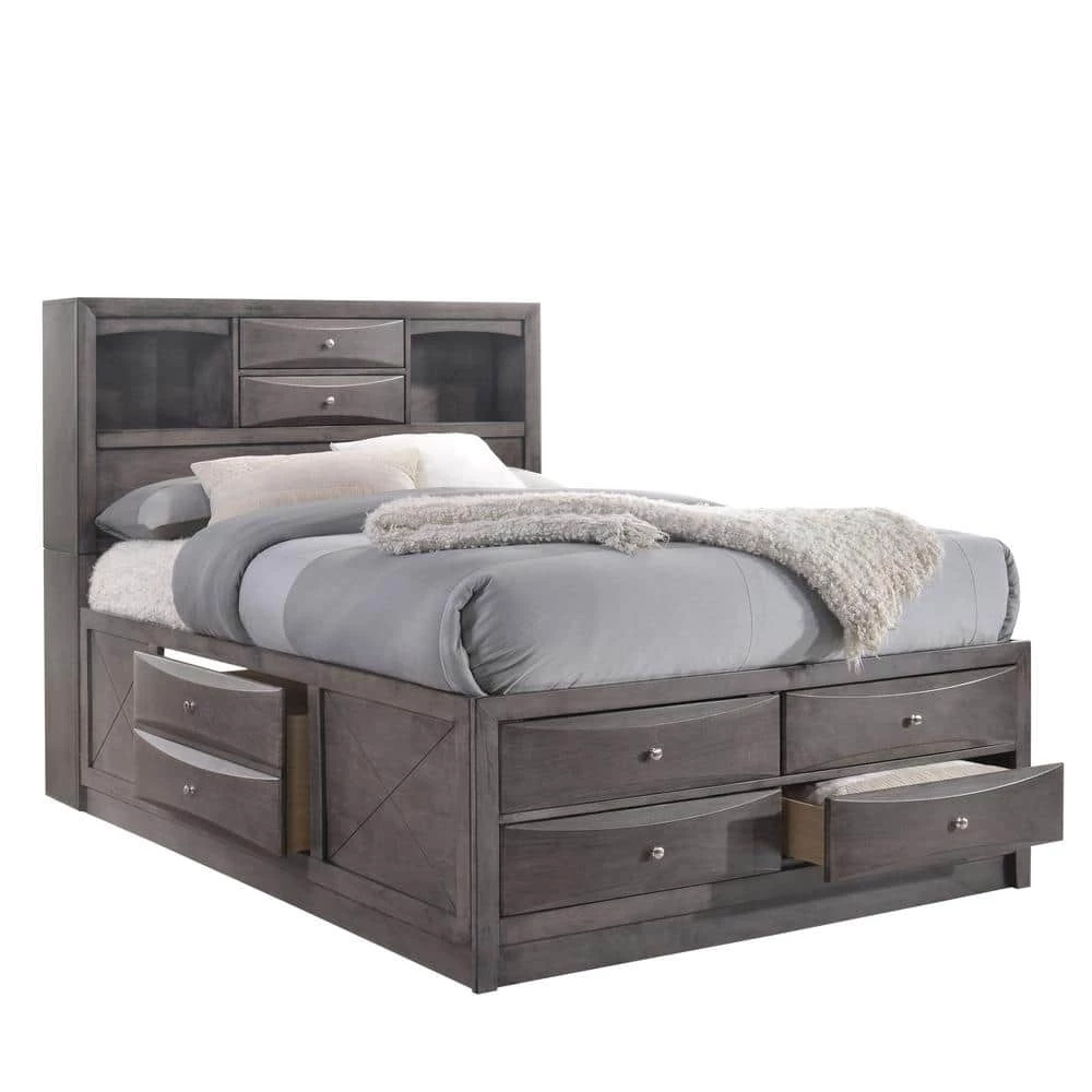 Madison Gray King Storage Bed by Picket House Furnishings 1 Madison Gray King Storage Bed by Picket House Furnishings