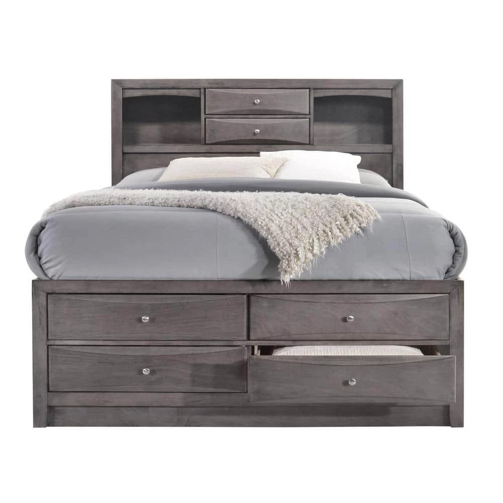 Madison Gray King Storage Bed by Picket House Furnishings 3 Madison Gray King Storage Bed by Picket House Furnishings - Image 3