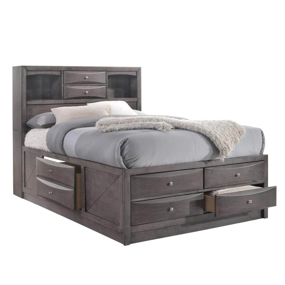 Madison Gray King Storage Bed by Picket House Furnishings 2 Madison Gray King Storage Bed by Picket House Furnishings - Image 2