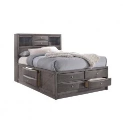 Madison Gray Queen Storage Bed by Picket House Furnishings