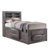 Madison Gray Twin Storage Bed by Picket House Furnishings