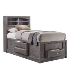 Madison Gray Twin Storage Bed by Picket House Furnishings