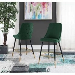 Zia 27 in. Emerald High Back Metal Bar Stool (Set of 2) by Picket House Furnishings 17 Zia 27 in. Emerald High Back Metal Bar Stool (Set of 2) by Picket House Furnishings -Picket House Furnishings Sales Store green picket house furnishings bar stools r 1350 294 bse 31 1000