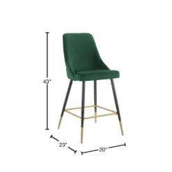 Zia 27 in. Emerald High Back Metal Bar Stool (Set of 2) by Picket House Furnishings 11 Zia 27 in. Emerald High Back Metal Bar Stool (Set of 2) by Picket House Furnishings -Picket House Furnishings Sales Store green picket house furnishings bar stools r 1350 294 bse 40 1000