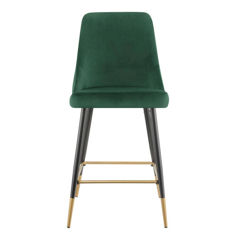 Zia 27 in. Emerald High Back Metal Bar Stool (Set of 2) by Picket House Furnishings 4 Zia 27 in. Emerald High Back Metal Bar Stool (Set of 2) by Picket House Furnishings - Image 4