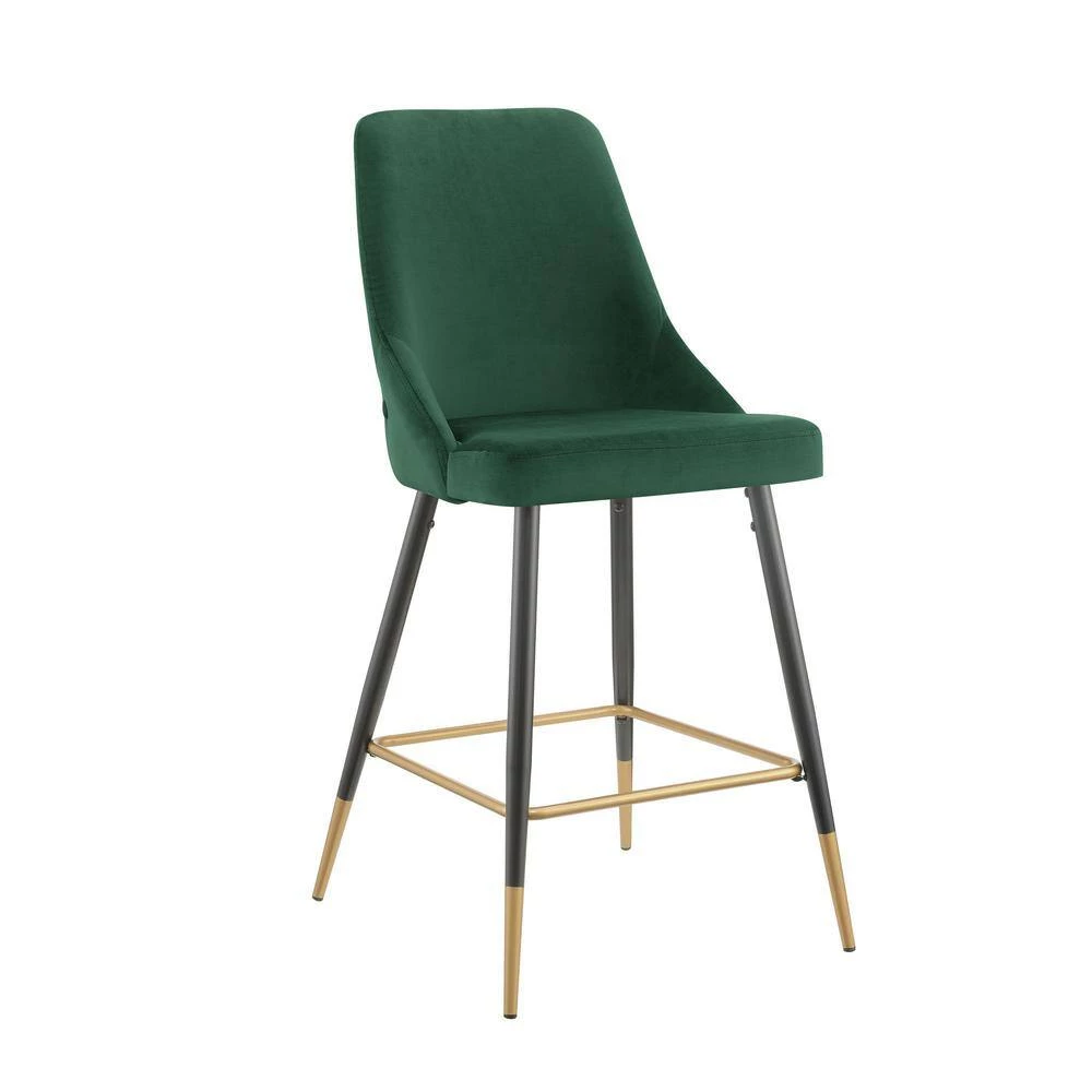 Zia 27 in. Emerald High Back Metal Bar Stool (Set of 2) by Picket House Furnishings 2 Zia 27 in. Emerald High Back Metal Bar Stool (Set of 2) by Picket House Furnishings - Image 2
