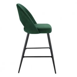 Loran 28.5 in. Emerald High Back Metal Bar Stool (Set of 2) by Picket House Furnishings -Picket House Furnishings Sales Store green picket house furnishings bar stools r 3110 294 bse 1f 1000