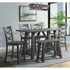 Regan 24 in. High Back Counter Side Chair Set in Gray (Set of 2) by Picket House Furnishings 17 Regan 24 in. High Back Counter Side Chair Set in Gray (Set of 2) by Picket House Furnishings -Picket House Furnishings Sales Store grey picket house furnishings bar stools drn300csc 31 1000