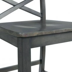 Regan 24 in. High Back Counter Side Chair Set in Gray (Set of 2) by Picket House Furnishings 15 Regan 24 in. High Back Counter Side Chair Set in Gray (Set of 2) by Picket House Furnishings -Picket House Furnishings Sales Store grey picket house furnishings bar stools drn300csc fa 1000