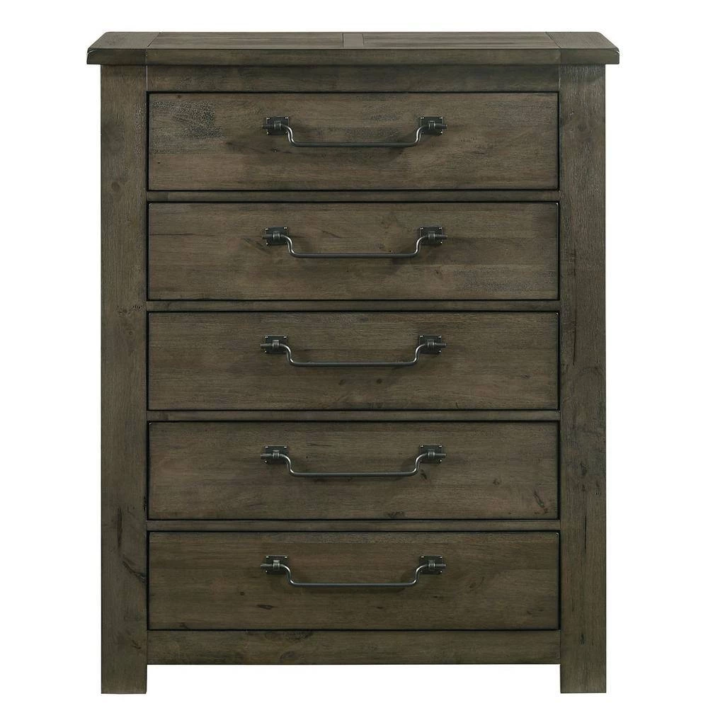 Memphis 5-Drawer Chest in Grey by Picket House Furnishings 4 Memphis 5-Drawer Chest in Grey by Picket House Furnishings - Image 4