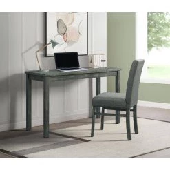 Mella 48 in. Rectangle Grey MDF Computer Desk and Chair Set by Picket House Furnishings 17 Mella 48 in. Rectangle Grey MDF Computer Desk and Chair Set by Picket House Furnishings -Picket House Furnishings Sales Store grey picket house furnishings computer desks d 13400 dkch 31 1000