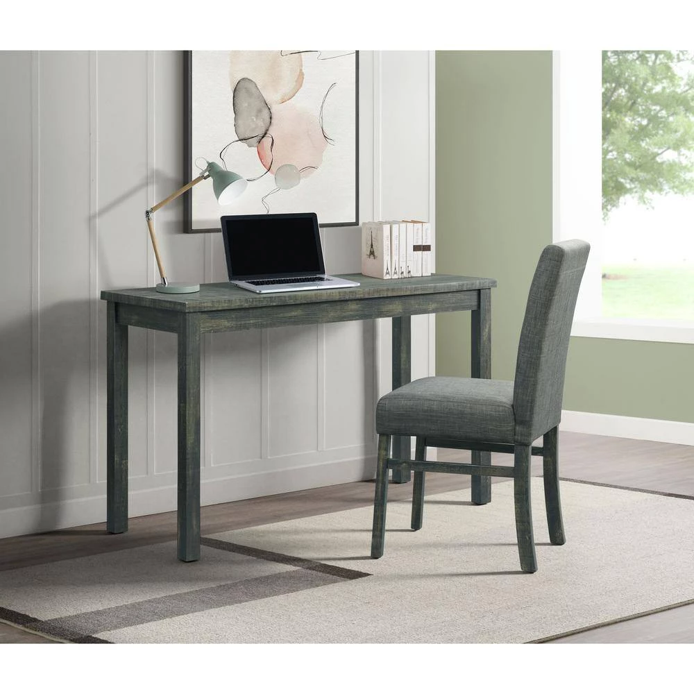 Mella 48 in. Rectangle Grey MDF Computer Desk and Chair Set by Picket House Furnishings 9 Mella 48 in. Rectangle Grey MDF Computer Desk and Chair Set by Picket House Furnishings - Image 9