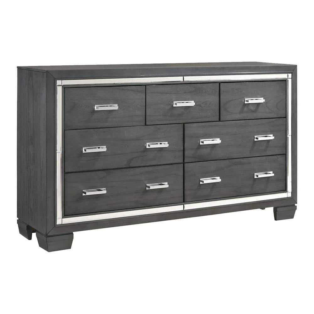Kenzie 7-Drawer Grey Dresser by Picket House Furnishings 1 Kenzie 7-Drawer Grey Dresser by Picket House Furnishings