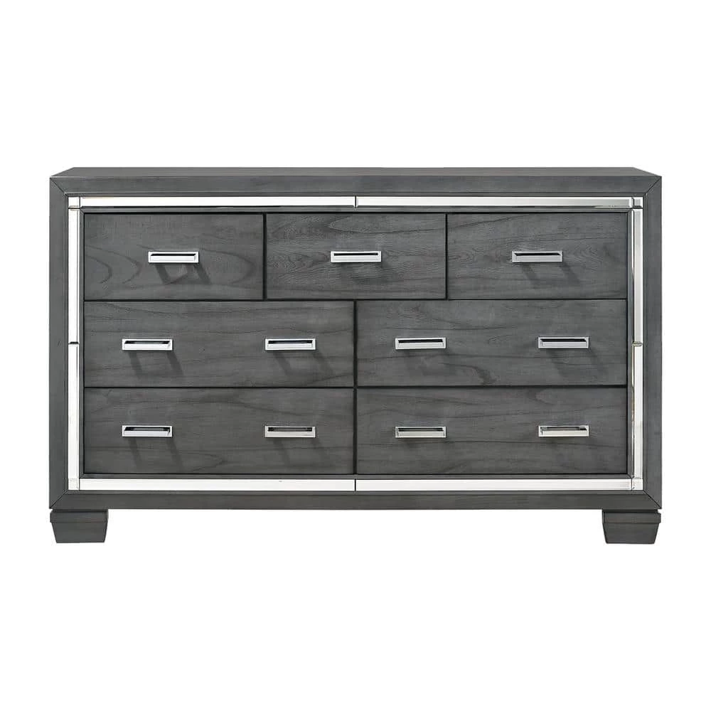 Kenzie 7-Drawer Grey Dresser by Picket House Furnishings 6 Kenzie 7-Drawer Grey Dresser by Picket House Furnishings - Image 6