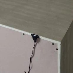 Cosmo 24 in. H x 28 in. W x 16 in. D Nightstand With USB in Grey by Picket House Furnishings -Picket House Furnishings Sales Store grey picket house furnishings nightstands b 25263 ns 4f 1000