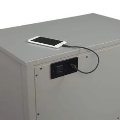 Brody 28 in. H x 24 in. W x 16 in. D Side Table in Grey by Picket House Furnishings -Picket House Furnishings Sales Store grey picket house furnishings nightstands ctbn350ns 1f 1000