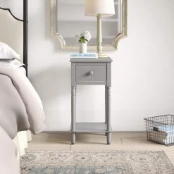 Nova 28 in. H x 14 in. W x 15 in.D Nightstand With USB in Grey by Picket House Furnishings -Picket House Furnishings Sales Store grey picket house furnishings nightstands ctmo350ns 31 1000
