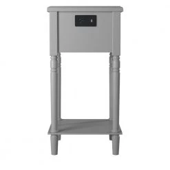 Nova 28 in. H x 14 in. W x 15 in.D Nightstand With USB in Grey by Picket House Furnishings -Picket House Furnishings Sales Store grey picket house furnishings nightstands ctmo350ns 4f 1000