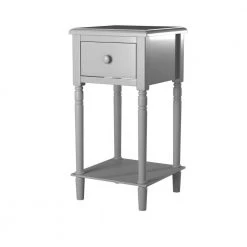 Nova 28 in. H x 14 in. W x 15 in.D Nightstand With USB in Grey by Picket House Furnishings
