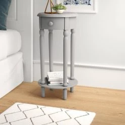 Neo 28 in. H x 14 in. W x 14 in. D Side Table in Grey by Picket House Furnishings -Picket House Furnishings Sales Store grey picket house furnishings nightstands ctnc300ns 31 1000