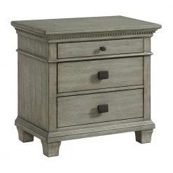 Clovis 28 in. H x 30 in. W x 17 in. D 3- Drawer Nightstand With USB by Picket House Furnishings