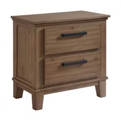 Jaxon 2-Drawer Grey Nightstand (28 H x 28 W x 17 D) by Picket House Furnishings