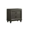 Faris 28 in. H x 27 in. W x 17 in. D 2-Drawer Nightstand in Black by Picket House Furnishings