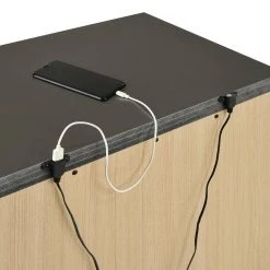 Faris 28 in. H x 27 in. W x 17 in. D 2-Drawer Nightstand in Black by Picket House Furnishings -Picket House Furnishings Sales Store grey picket house furnishings nightstands mn650ns fa 1000