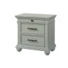 Brooks 28 in. H x 28 in. W x 16 in. D 3-Drawer Nightstand With USB Ports in Grey by Picket House Furnishings