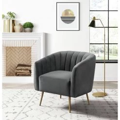 Gun Metal Lucia Arm Chair by Picket House Furnishings -Picket House Furnishings Sales Store gun metal picket house furnishings accent chairs u 17120 1819 100e 31 1000