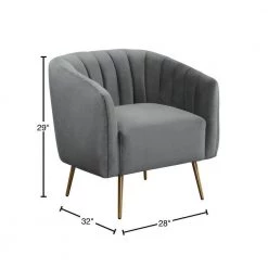 Gun Metal Lucia Arm Chair by Picket House Furnishings -Picket House Furnishings Sales Store gun metal picket house furnishings accent chairs u 17120 1819 100e 40 1000