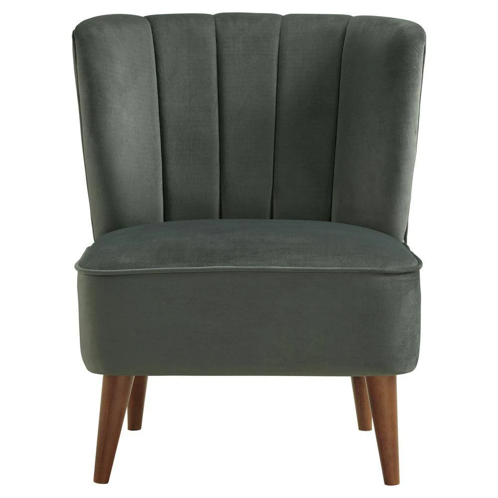 Gun Metal Corbin Tufted Accent Chair by Picket House Furnishings 4 Gun Metal Corbin Tufted Accent Chair by Picket House Furnishings - Image 4