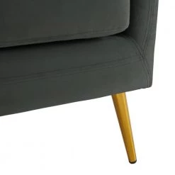 Zuri Accent Arm Chair with Gold Legs in Gun Metal by Picket House Furnishings -Picket House Furnishings Sales Store gun metal picket house furnishings accent chairs ujs288101mle 76 1000