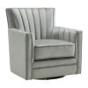 Lawson Gun Metal Swivel Chair by Picket House Furnishings
