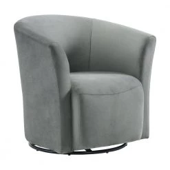 Gun Metal Cason Swivel Chair by Picket House Furnishings -Picket House Furnishings Sales Store gun metal picket house furnishings accent chairs urt288100swe 40 1000