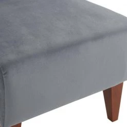 Elizabeth Armless Slipper Chair in Gun Metal by Picket House Furnishings -Picket House Furnishings Sales Store gun metal picket house furnishings accent chairs usc288100e 44 1000