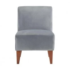 Elizabeth Armless Slipper Chair in Gun Metal by Picket House Furnishings -Picket House Furnishings Sales Store gun metal picket house furnishings accent chairs usc288100e c3 1000