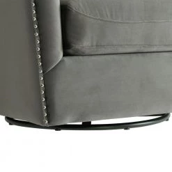 Alba Gun Metal Swivel Chair by Picket House Furnishings -Picket House Furnishings Sales Store gun metal picket house furnishings accent chairs ust3294102swe 1d 1000